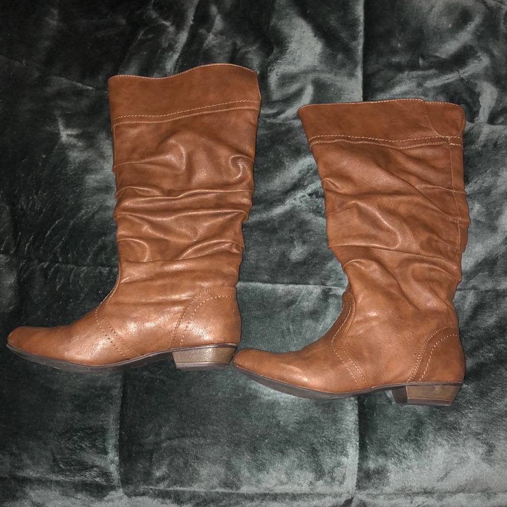 Candies Brown Slouch Boots